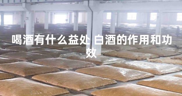 喝酒有什么益处 白酒的作用和功效